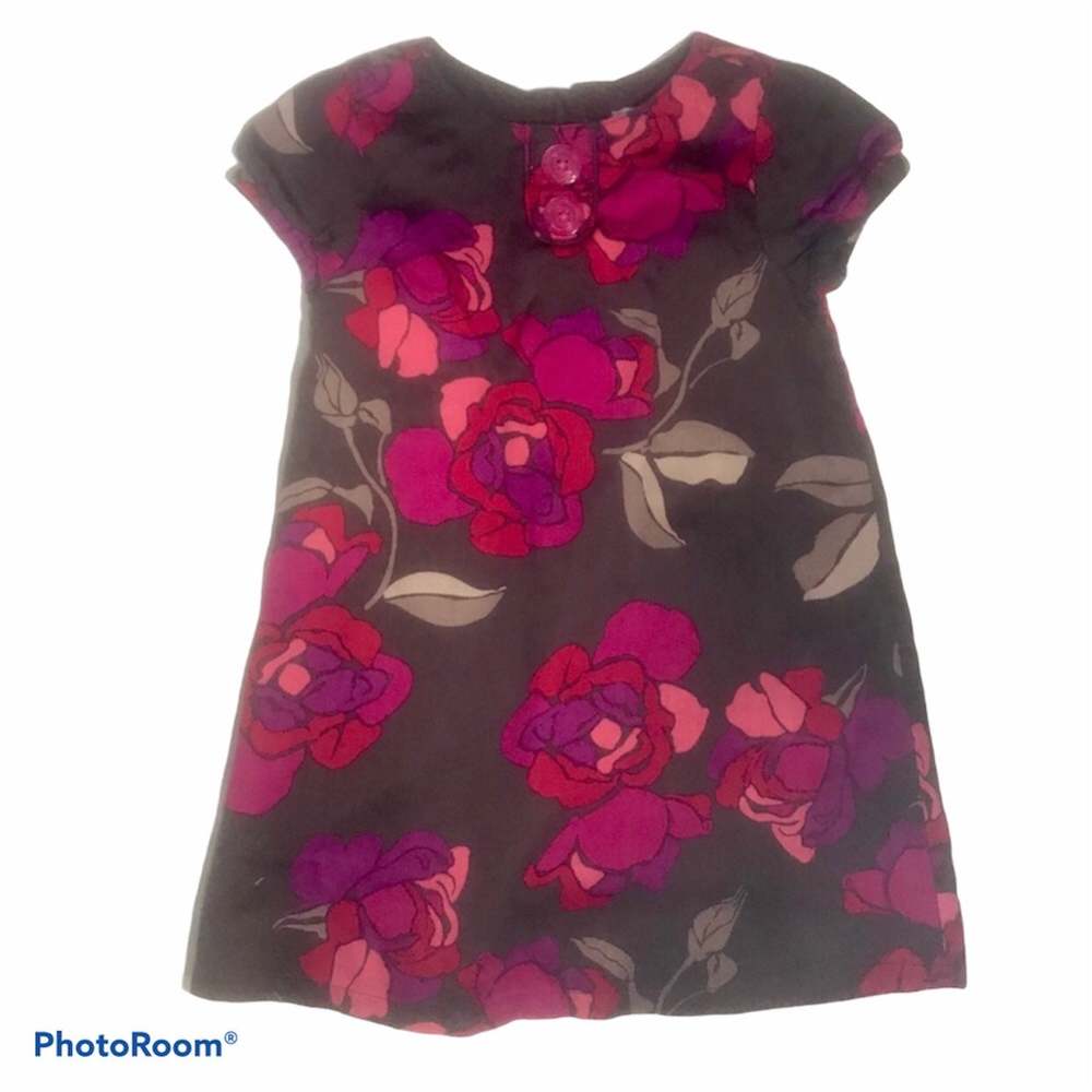Old Navy Floral Cap Sleeve Dress 18-24M